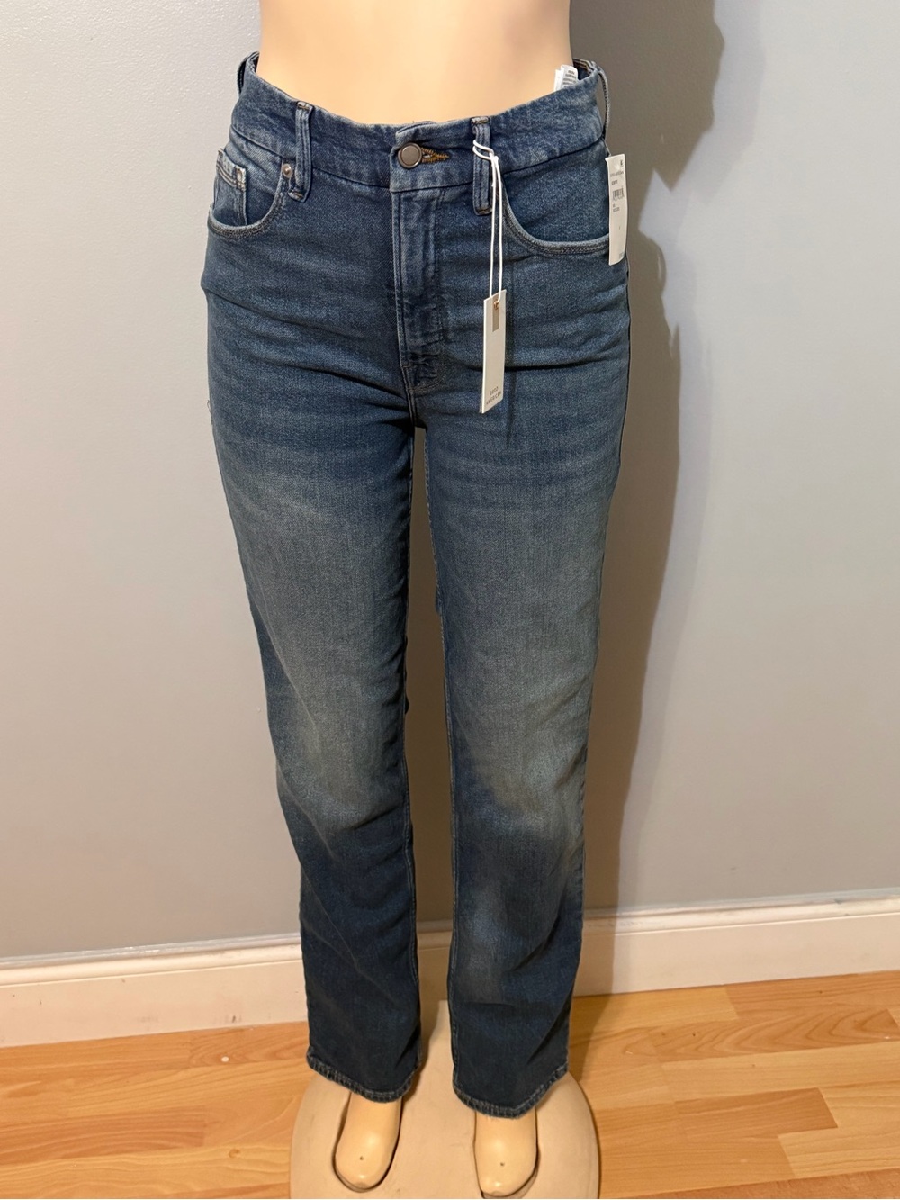 NWT Good American good icon Straight Jeans